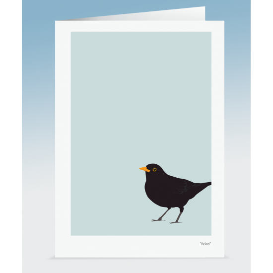"Brian" - Blackbird (Card)