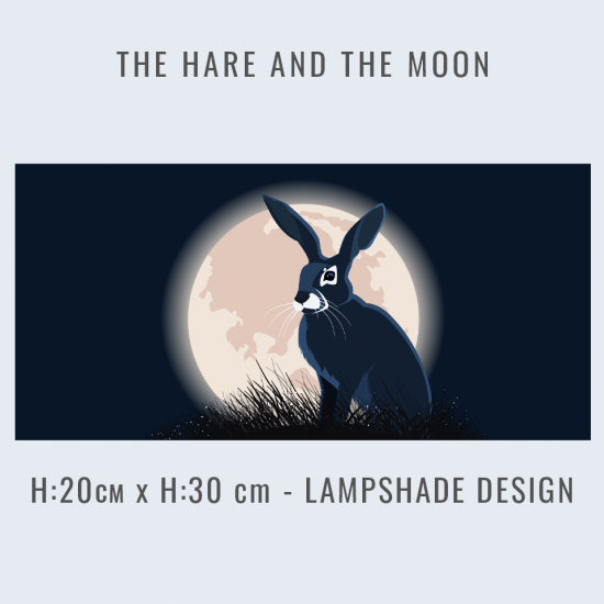 The Hare and The Moon Lampshade