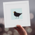 Framed Mini "Brian" - Blackbird