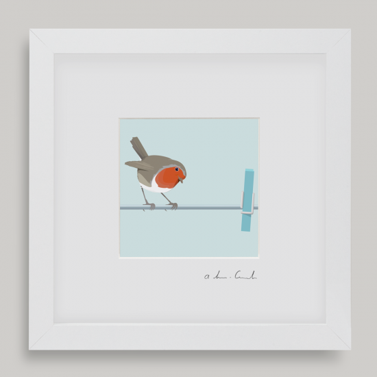 Framed Mini "Inspector" - Robin