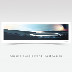 Sussex Art Print, Cuckmere and Beyond Panorama