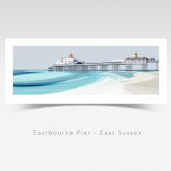 Sussex Art Print, Eastbourne Pier Panorama