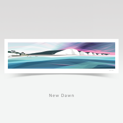 Sussex Art Print, New Dawn Panorama