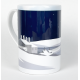 Coastguard Cottages moonlight - 8oz Porcelain Mug