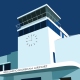 Shoreham Airport (400 x 400mm print)