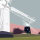 Jack and Jill Windmills (Print)
