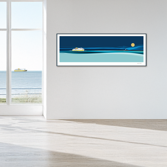 On the Horizon - Newhaven Ferry Panorama