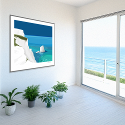 Splash Point - Turquoise Tides (400 x 400mm print)