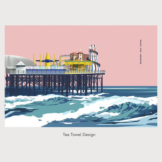 Palace Pier - Brighton Tea Towel