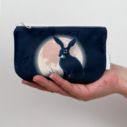 The Hare and the Moon Zip Pouch